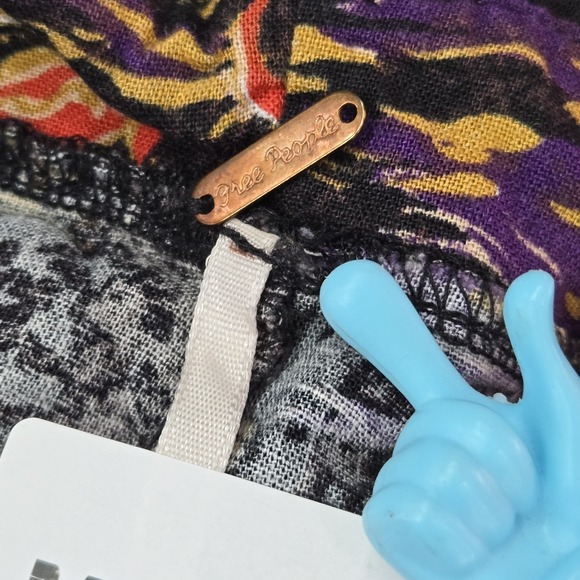 Free‎ People Women Dress 2 Black Linen Blend Beach Party Floral Slip Sleeveless - Picture 5 of 10